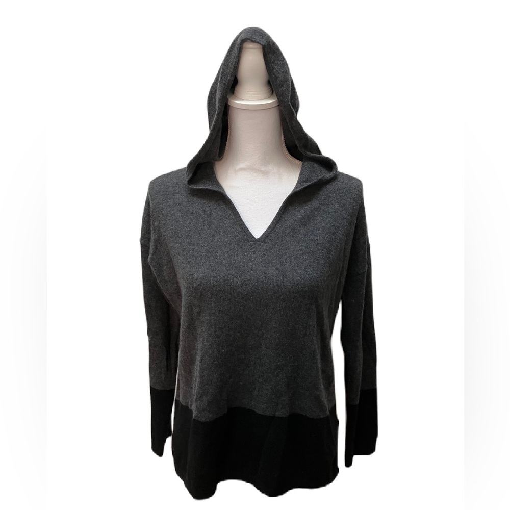 Forte Black/Grey Cashmere Hoodie - Size S